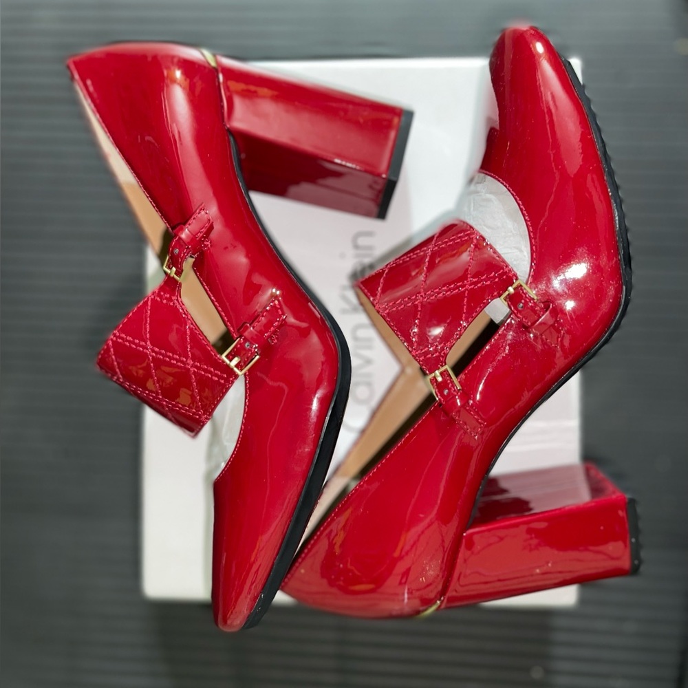 Garnet Red Calvin Klein heels